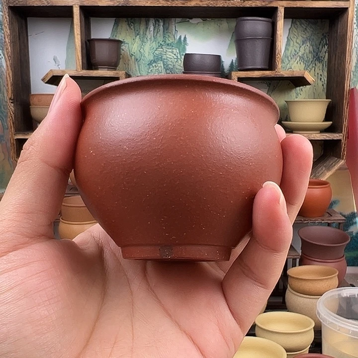 茶杯紫砂拙器甄选，纯原本矿。150毫升