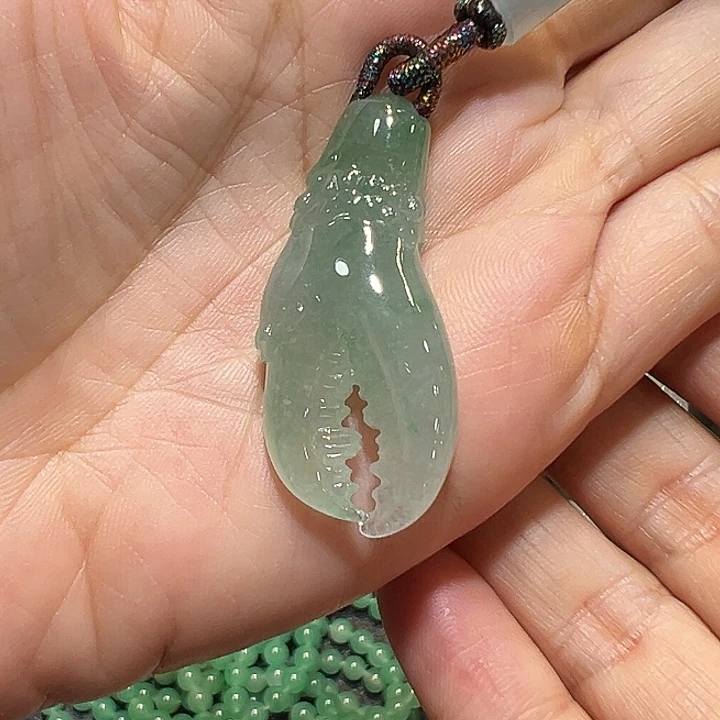 翡翠未镶嵌吊坠(不含链)有钱 卡43x18.8x9.8mm