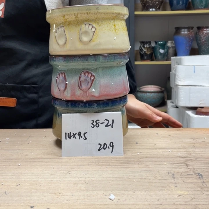 紫砂花盆多肉花盆微瑕21