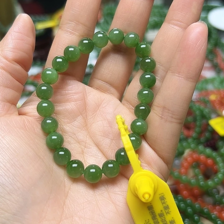 和田玉（碧玉）未镶嵌手链