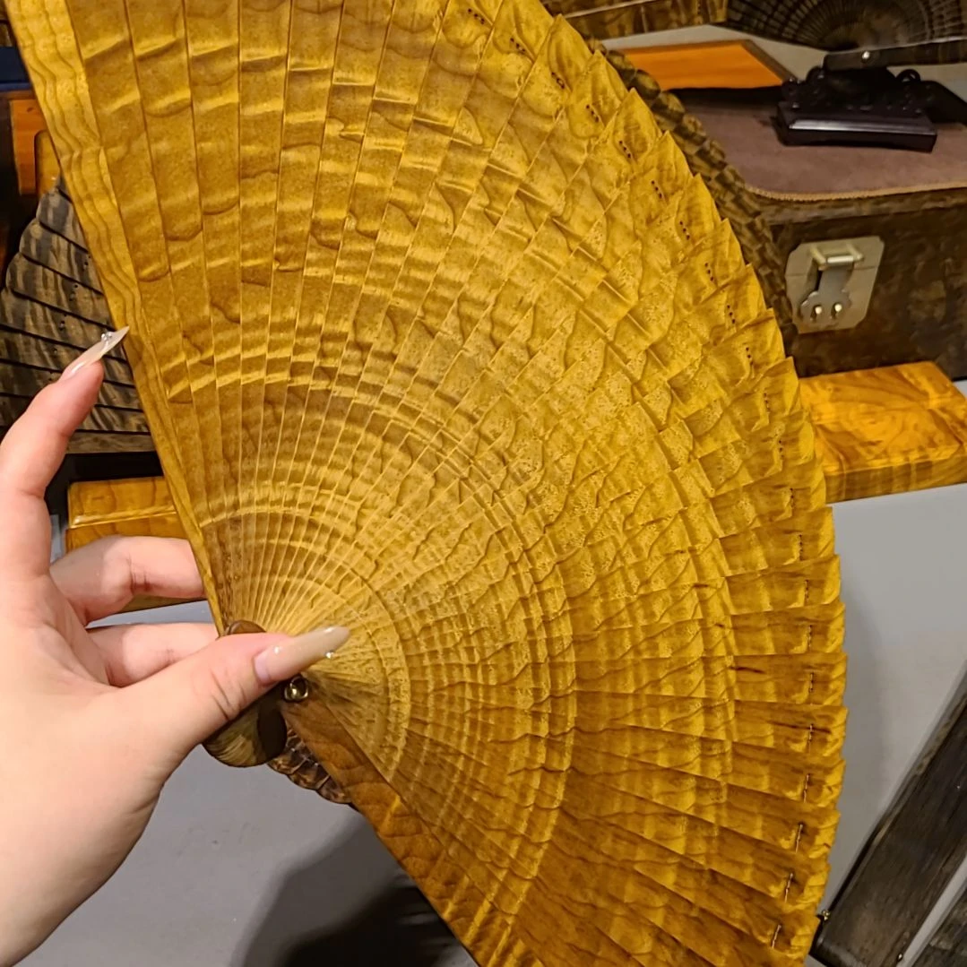 扇子26小叶桢楠金丝楠木苏扇