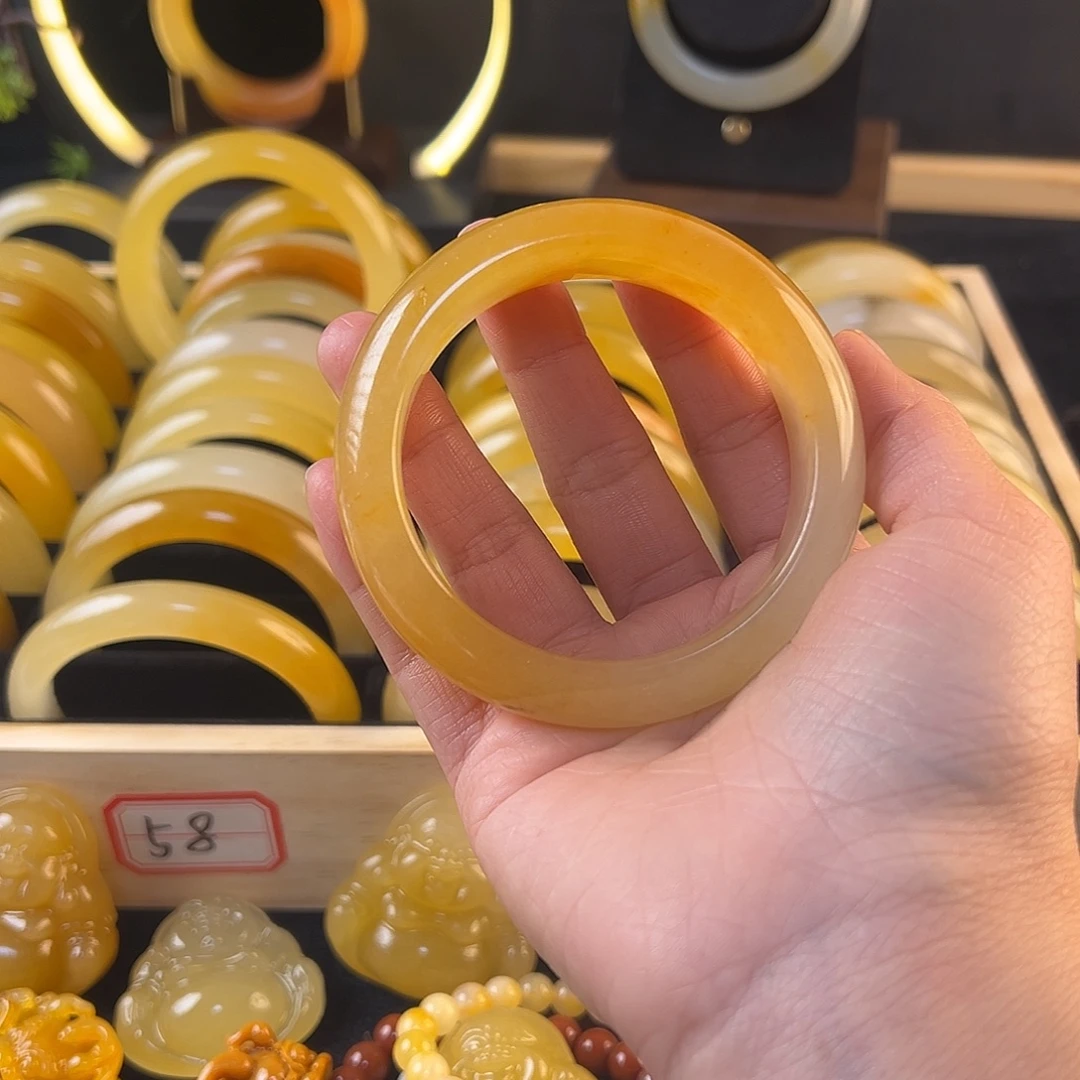 橙***事非金属鸡油黄56圈口19