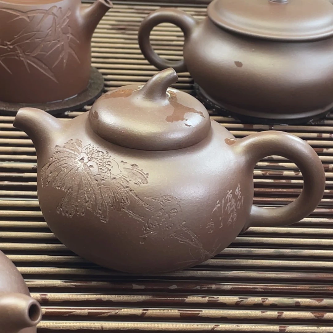紫砂茶壶特拼全手工大师傅制作，250毫升