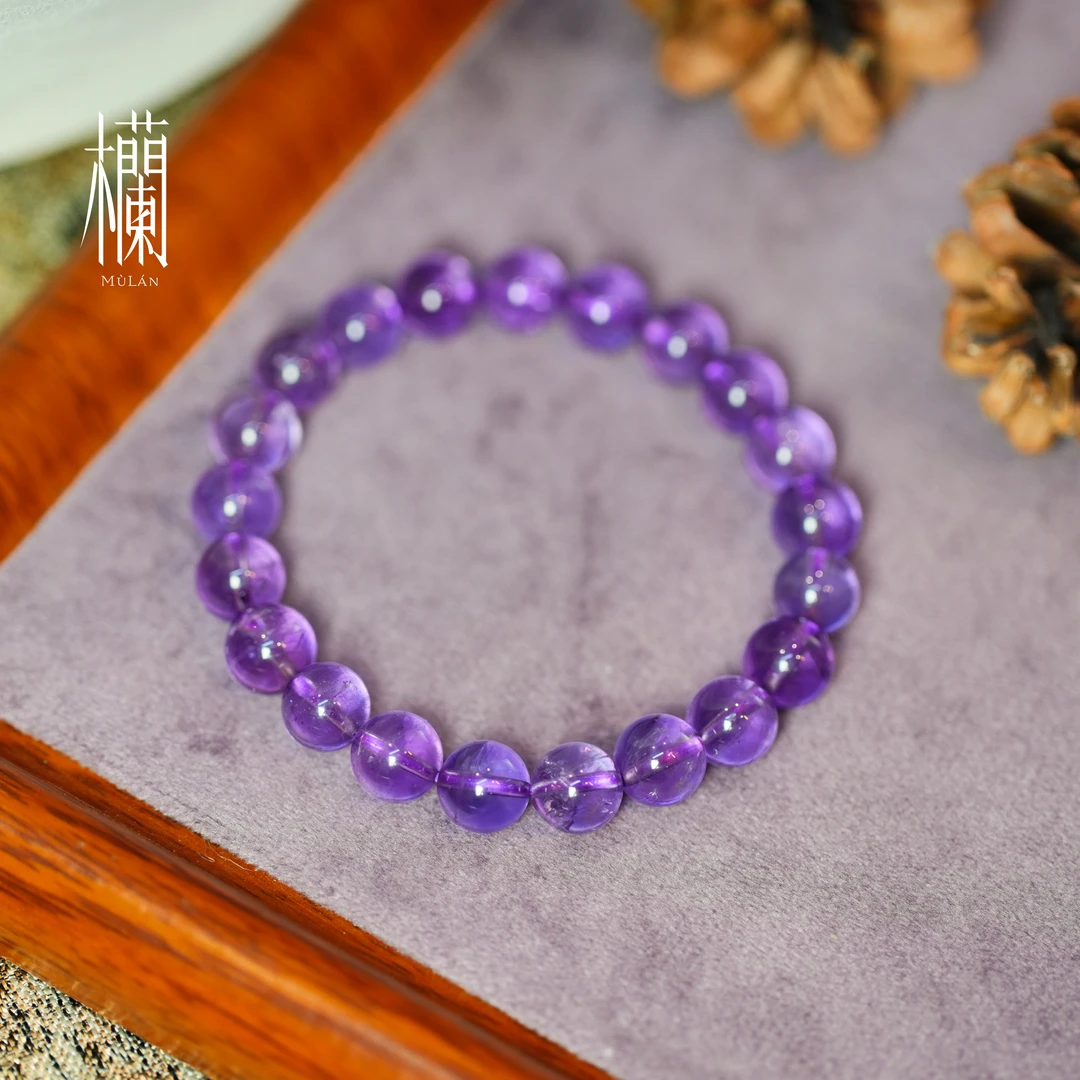 二月生｜梦幻紫水晶手串-约9mm-LS7746003-多样性发