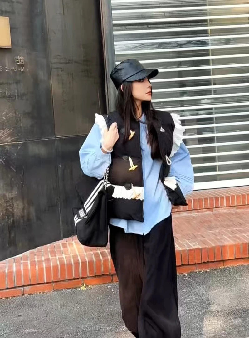 拼接无袖背心女2025冬季新款显瘦叠穿马甲2786/2798/2791/2812