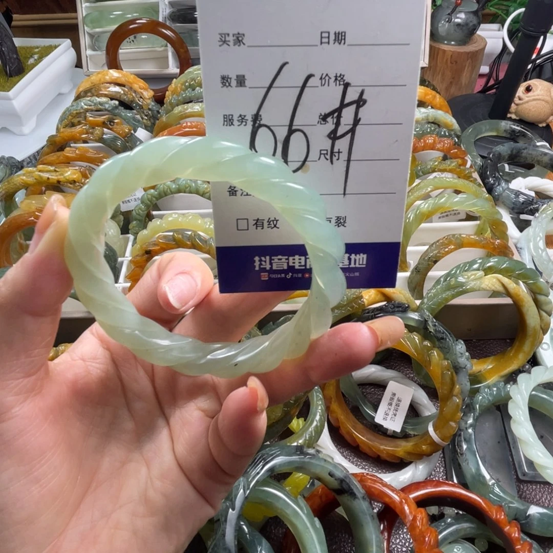 未镶嵌蛇纹石玉手镯