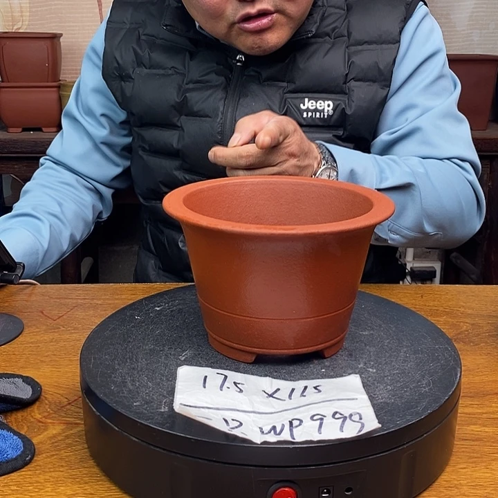 紫砂花盆货号一只WP999