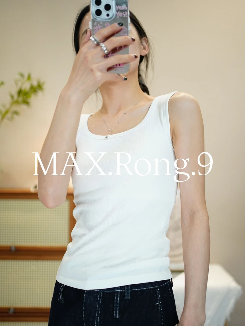 MAX.Rong.9圆领夏日可内外两穿 无袖背心内搭