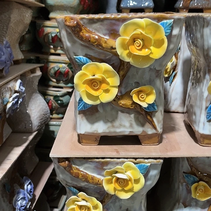 花盆紫砂粗陶材质多肉花盆