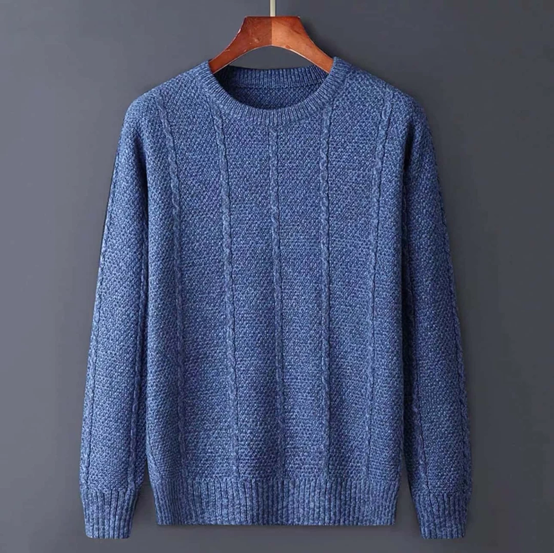 男士潮流圆领秋冬长袖针织毛衣HH0991款