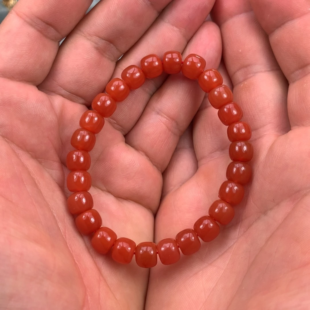 南红玛瑙珠子8未镶嵌