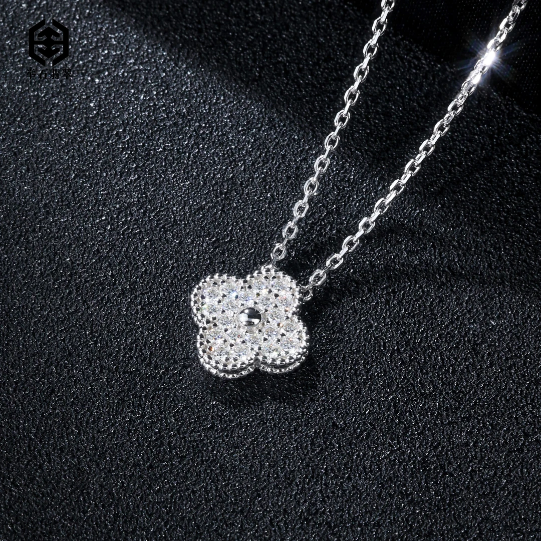 925银莫桑石银制品 【举石精选】X0609-9819-963莫桑钻吊坠（一件）F