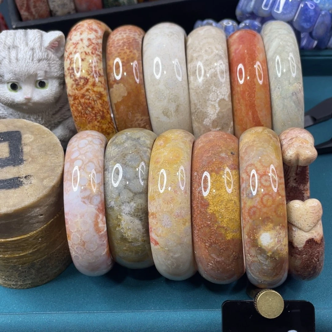 未镶嵌手镯硅化玉