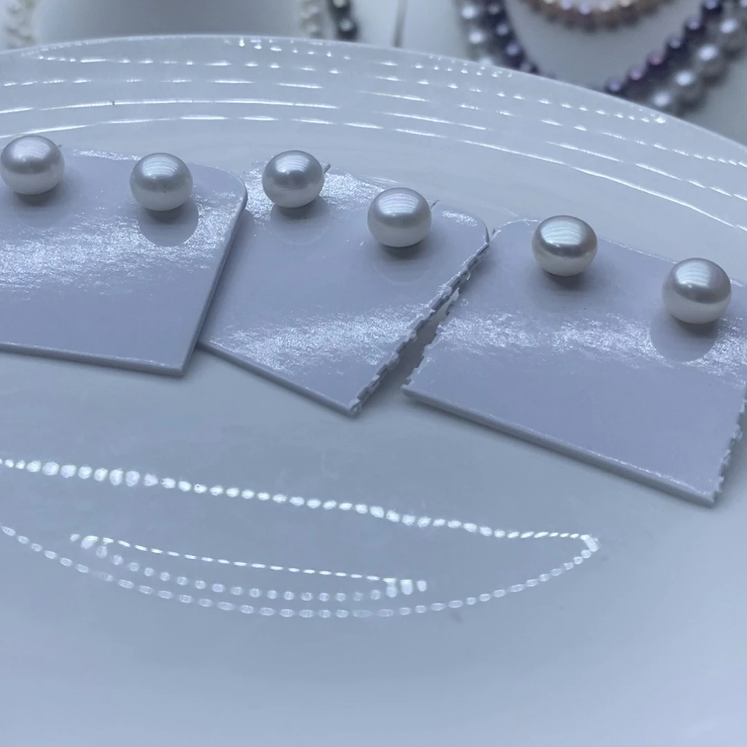 淡水珍珠耳饰银S925镶嵌