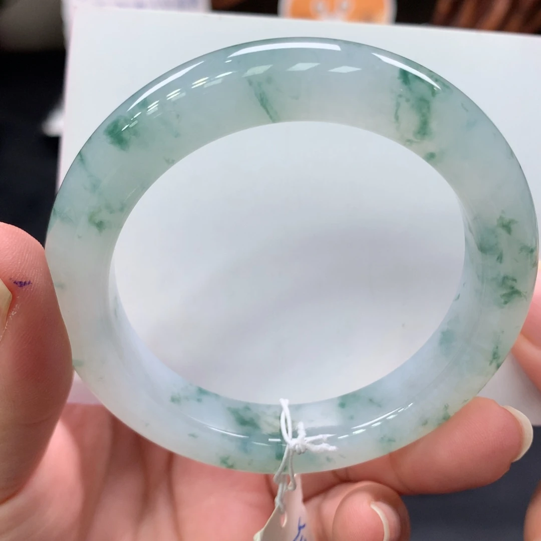 未镶嵌手镯翡翠70号，53.6正圈