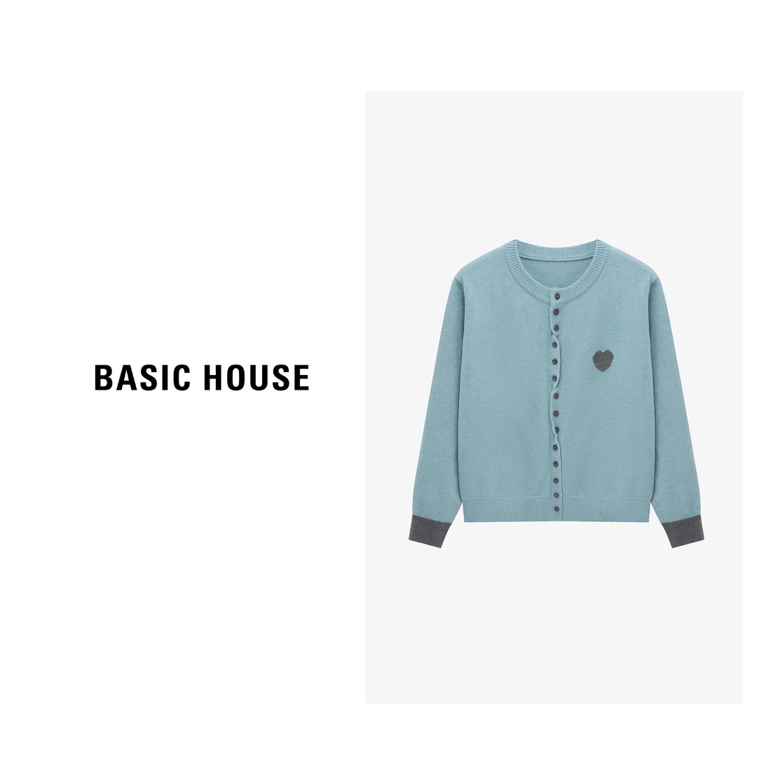 Basic House/百家好时尚小爱心毛衣-B0625H5G532