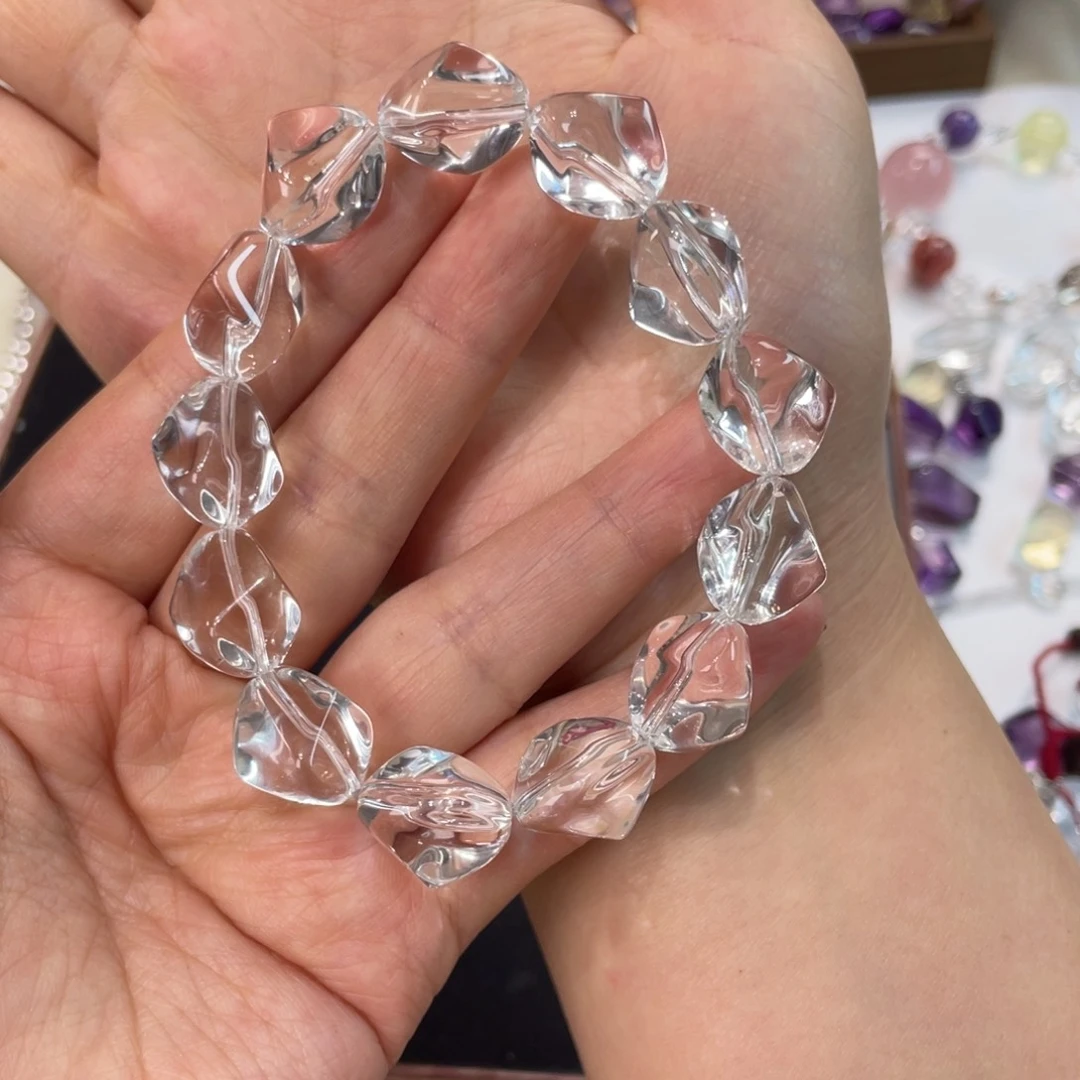 水晶未镶嵌手串手串白冰块