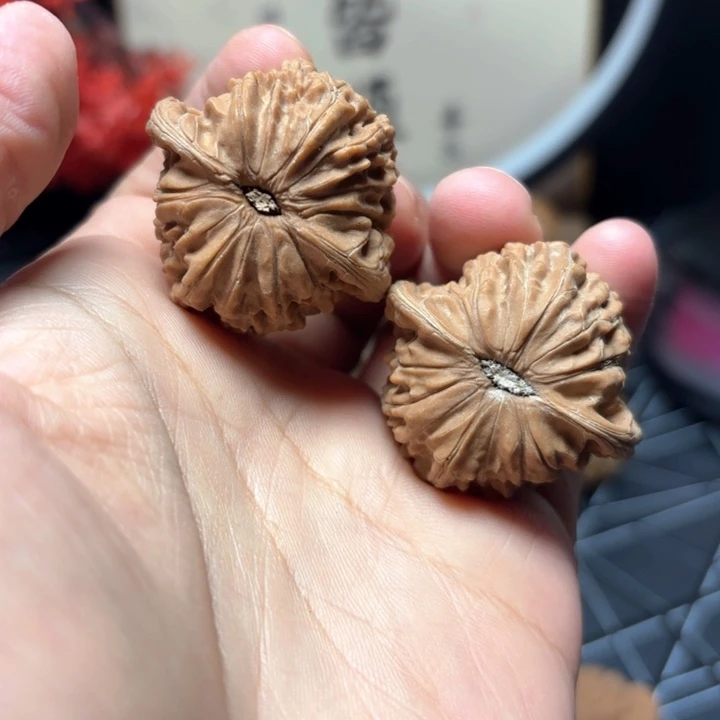 文玩核桃把件37尺全品磨盘