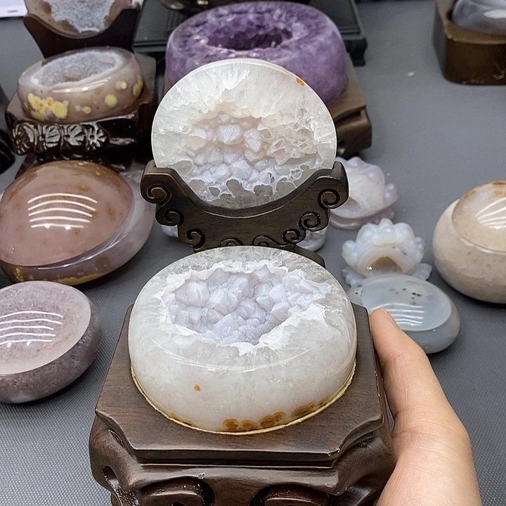 摆件未镶嵌紫晶聚宝盆