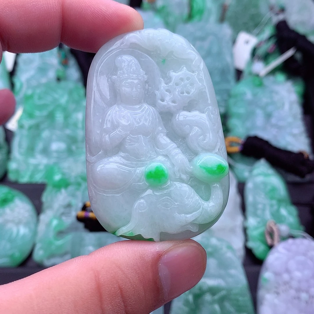 翡翠未镶嵌吊坠(不含链)