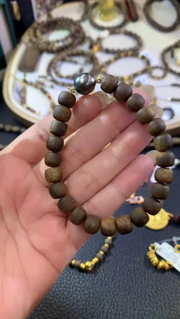 沉香【琪琪臻选】沉香手串-多样性发其一-W64|BCX