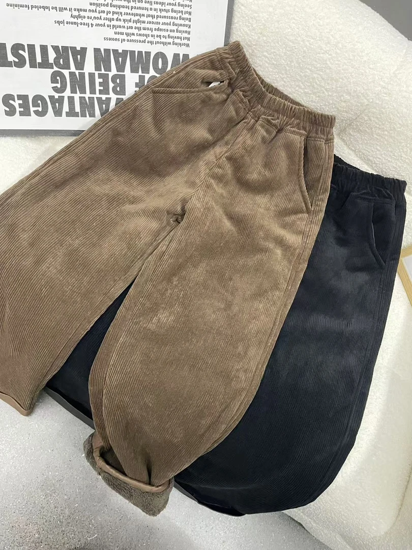 412393《7-15》优选韩儿童休闲舒适洋气冬季加绒休闲裤