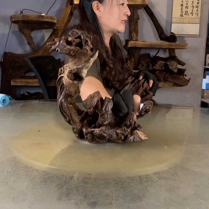 吉***族天然的云南紫柚木会黄