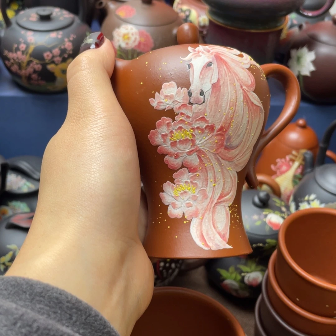 @***i红泥茶杯紫砂主人杯150cc