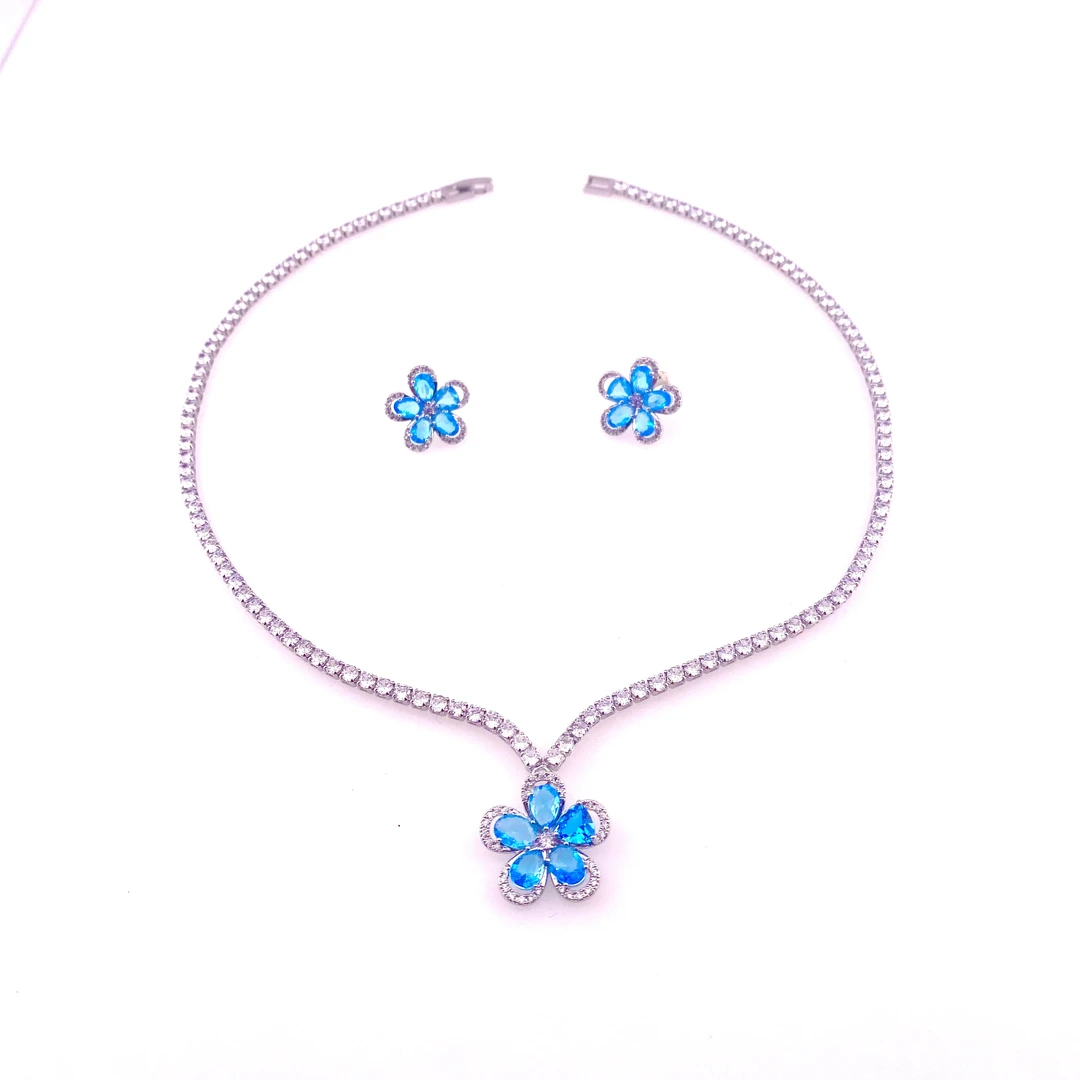 铜合金锆石项链 L051欧美重工项链瑞丽时尚气质设计师