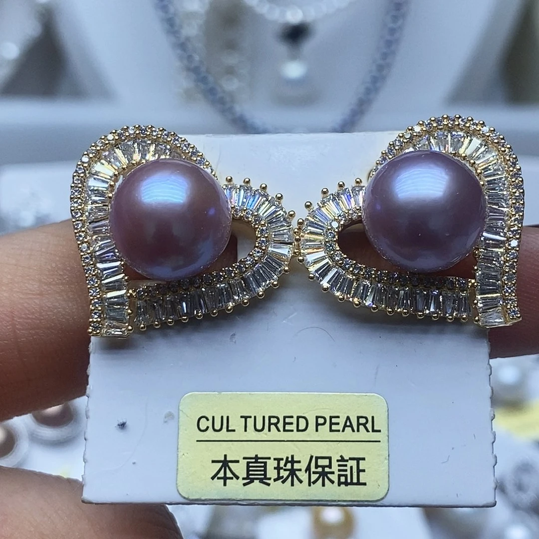 未镶嵌耳钉淡水珍珠
