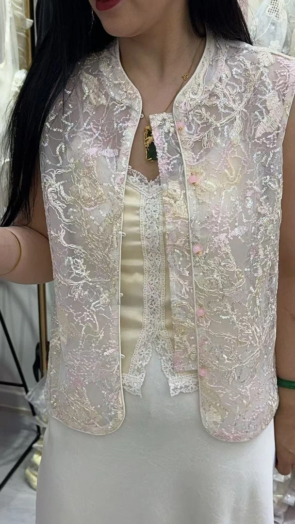 百搭刺绣时尚复古夏季马甲