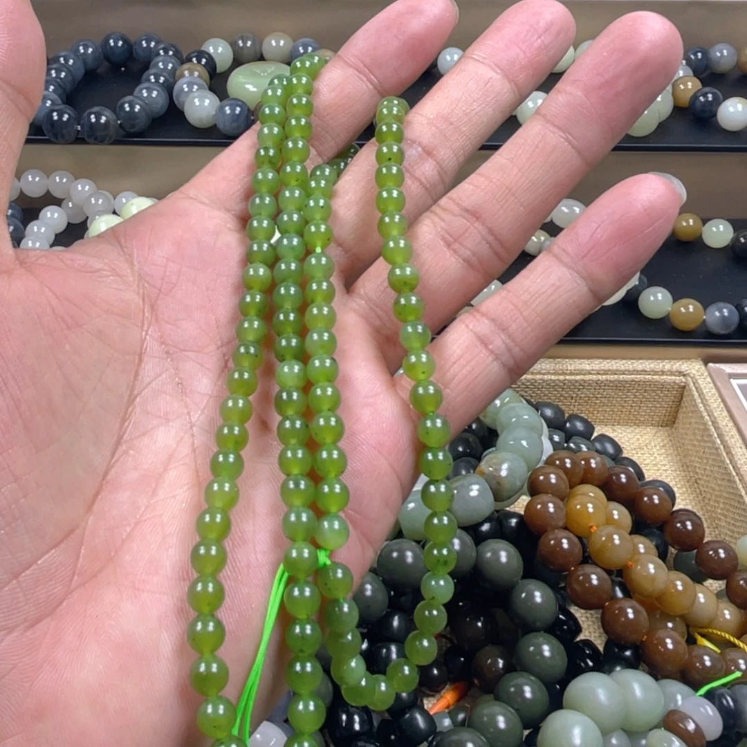 和田玉手串未镶嵌