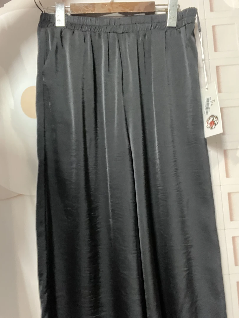 A0437默认微瑕冰丝休闲百搭裤