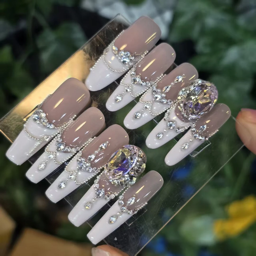 浅夏未央丶(奥捷+小钢珠+无缝隙)珠宝级丶手工穿戴甲