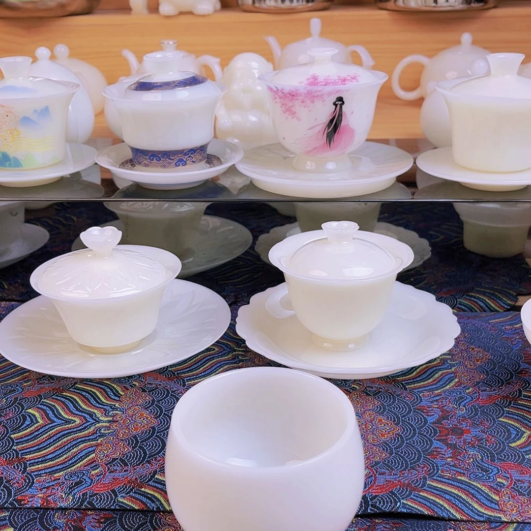 盖碗瓷璞玉瓷主人杯180cc