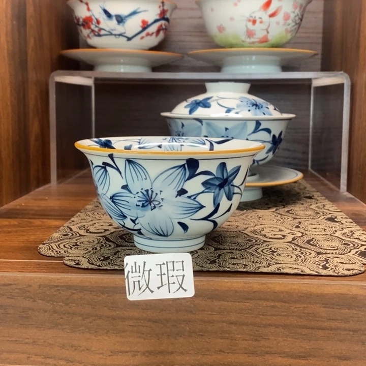 釉下老陶泥手工绘制