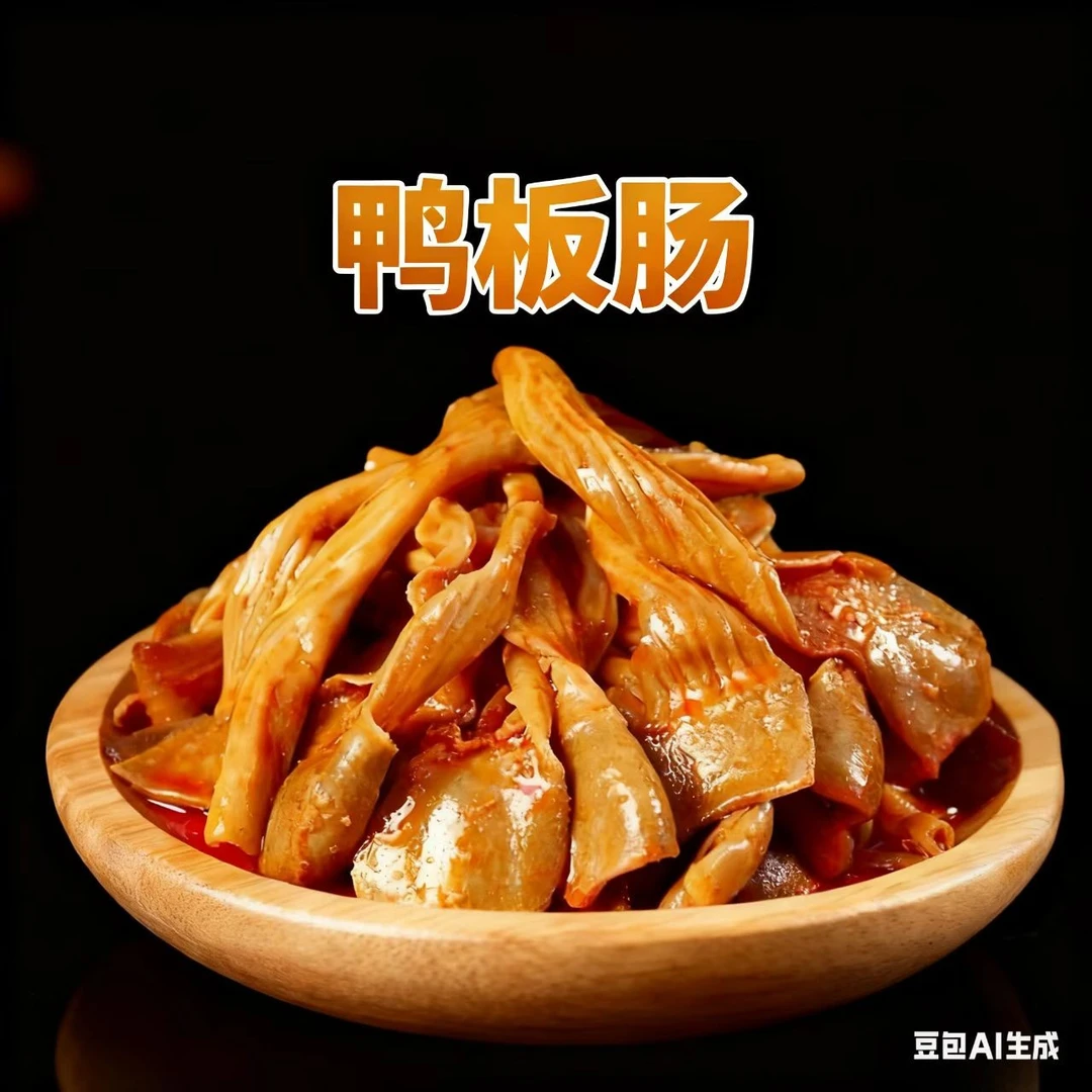 香辣鸭板肠卤味小吃开袋即食每袋70g*2袋鸭货宿舍速食小吃