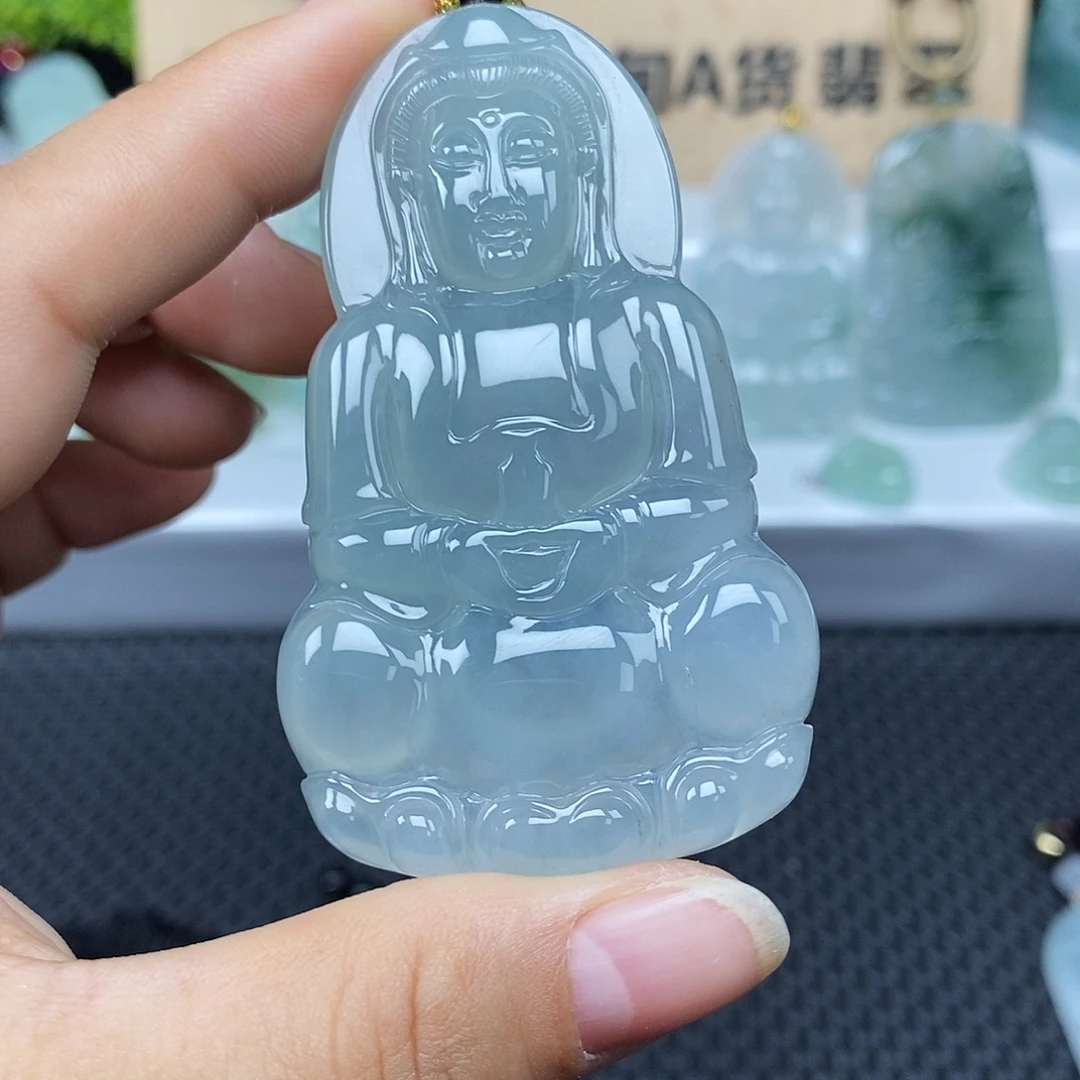 高***️翡翠未镶嵌颈饰翡翠
