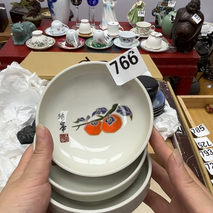 瓷片呀工艺品摆件瓷器摆件正能量