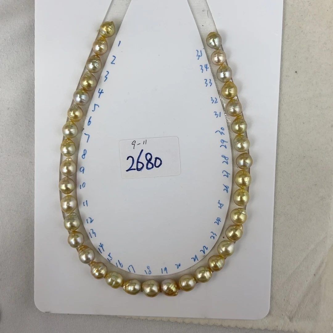 海水珍珠裸珠未镶嵌黑**花