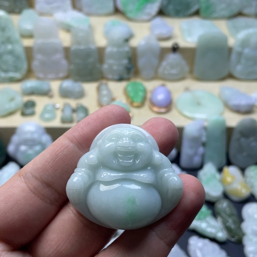 翡翠未镶嵌颈饰纯天然翡翠