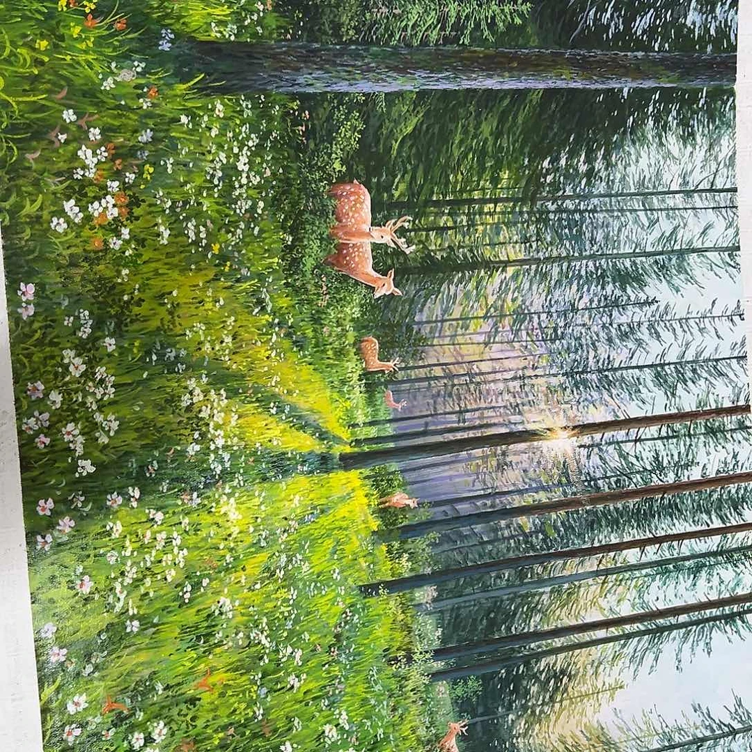 油画好影子仔仔细细