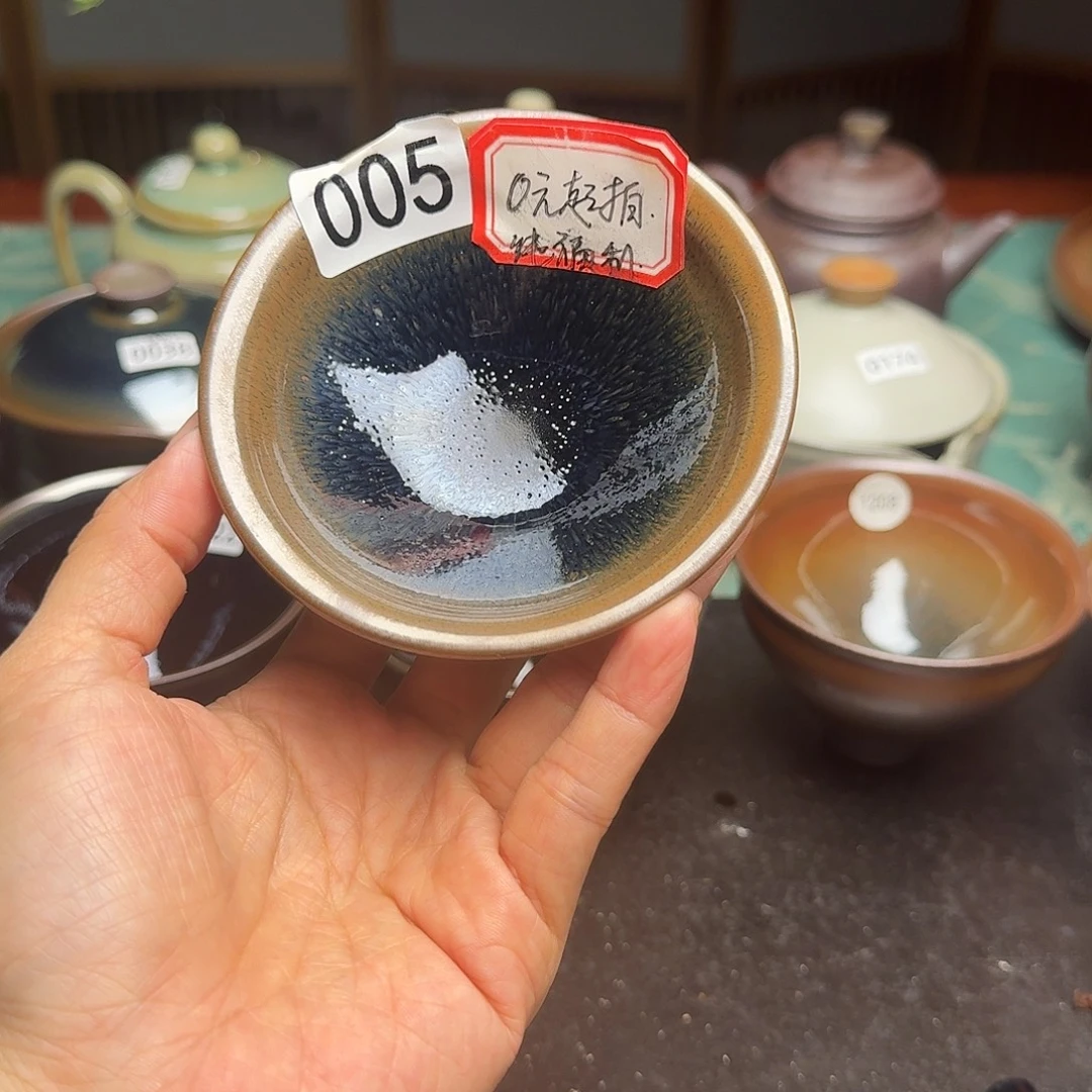 茶盏005柴烧手工主人杯