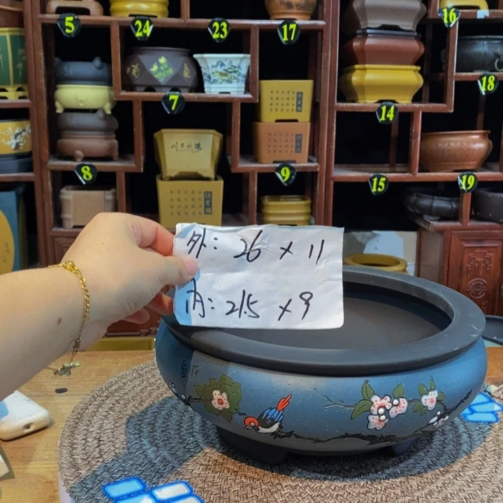 紫砂花盆紫砂花盆