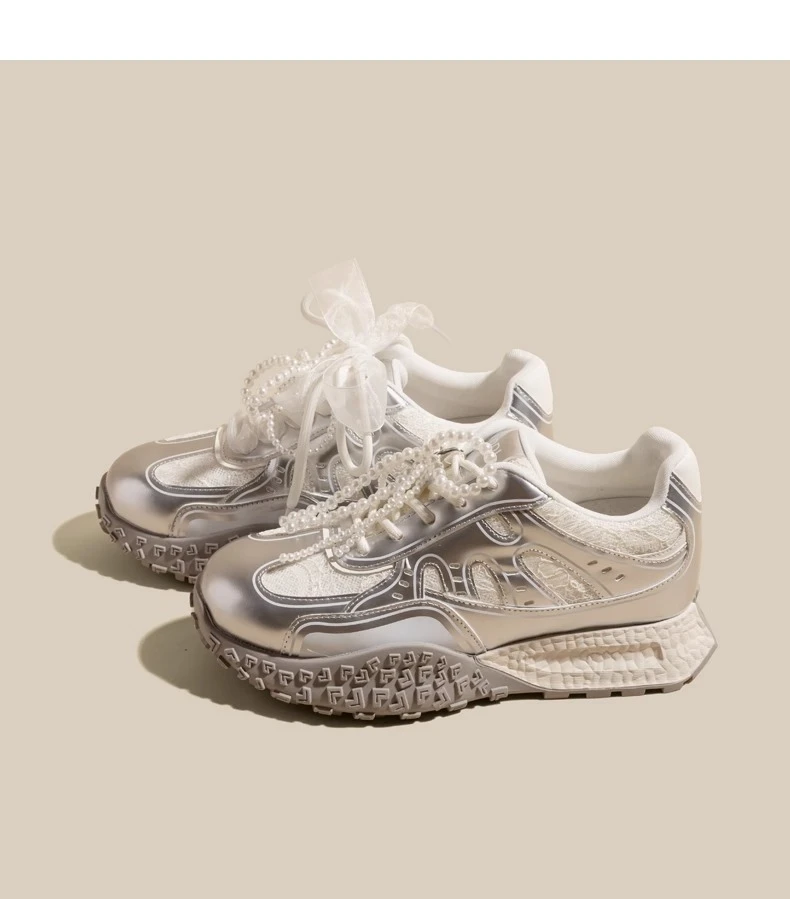 小公牛皮蕾丝钉珠百搭耐磨防滑鞋子