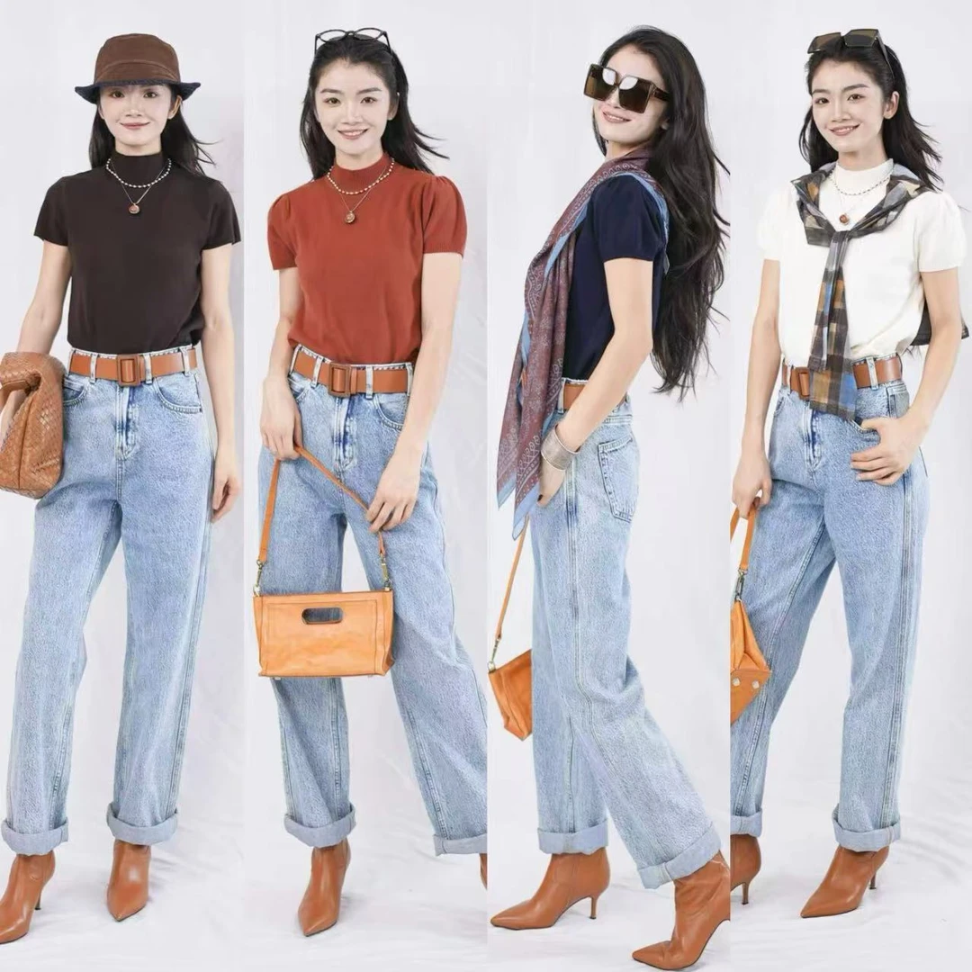 CHUN·「阿特丽花苞半袖打底衫」气质时尚休闲日常百搭简约显瘦宽松