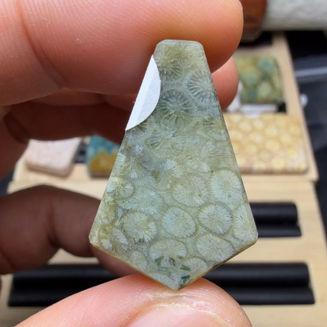 硅化玉未镶嵌纯天然色有机玉石保真色