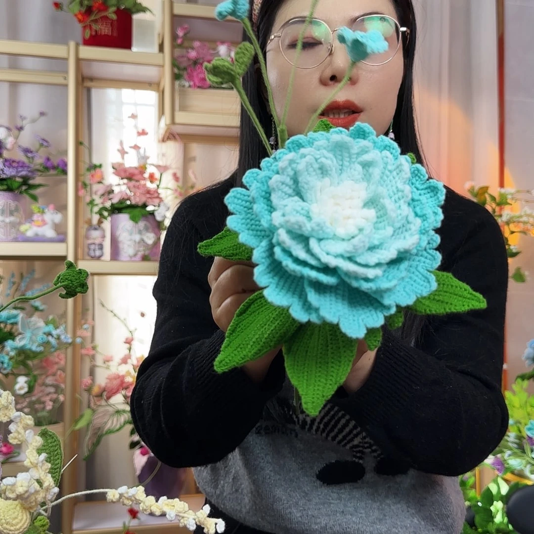 纯手工钩织钩织花束