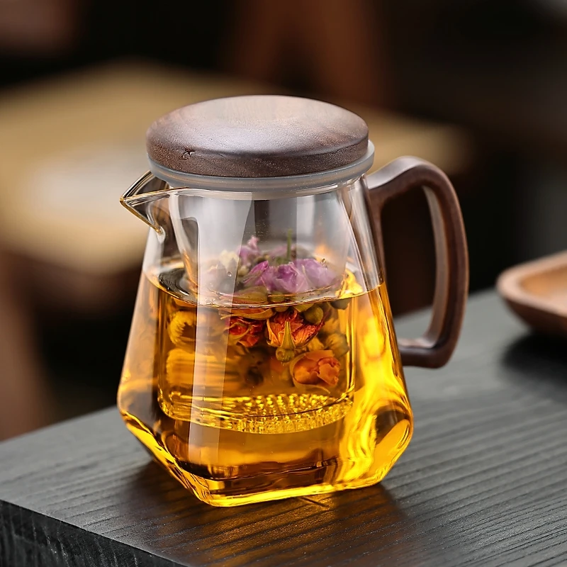 耐热玻璃泡茶壶内胆茶水分离壶无铅家用养生花茶壶高档办公泡茶器