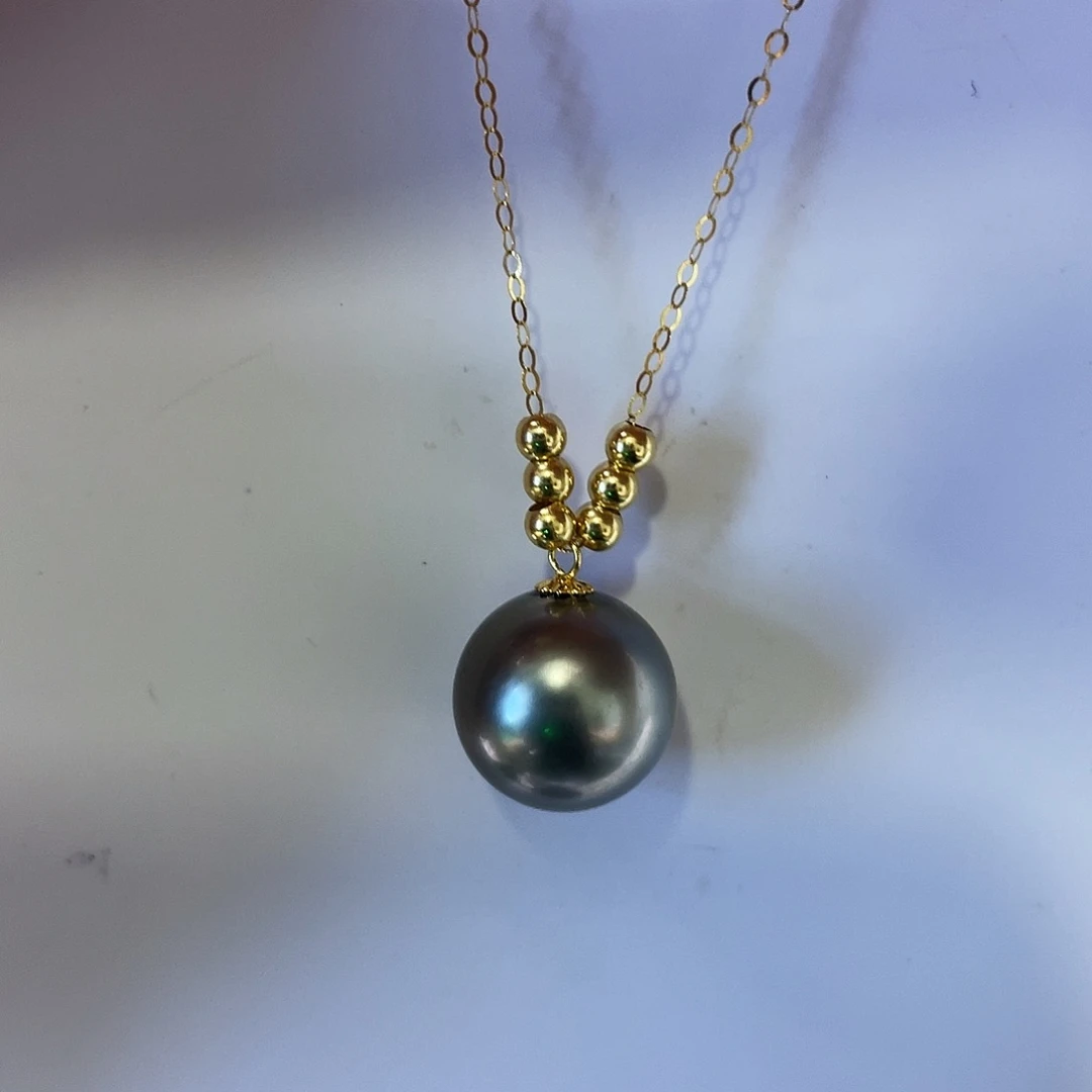 海水珍珠18K金镶嵌颈饰